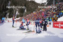 21.01.2024, Antholz, Italy (ITA): Vebjoern Soerum (NOR), Johannes Dale-Skjevdal (NOR), (l-r) - IBU World Cup Biathlon, mass men, Antholz (ITA). www.nordicfocus.com. © Thibaut/NordicFocus. Every downloaded picture is fee-liable.