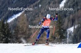 21.01.2024, Antholz, Italy (ITA): Fabien Claude (FRA) - IBU World Cup Biathlon, mass men, Antholz (ITA). www.nordicfocus.com. © Manzoni/NordicFocus. Every downloaded picture is fee-liable.