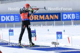 21.01.2024, Antholz, Italy (ITA): Johannes Kuehn (GER) - IBU World Cup Biathlon, mass men, Antholz (ITA). www.nordicfocus.com. © Manzoni/NordicFocus. Every downloaded picture is fee-liable.