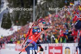 21.01.2024, Antholz, Italy (ITA): Johannes Dale-Skjevdal (NOR) - IBU World Cup Biathlon, mass men, Antholz (ITA). www.nordicfocus.com. © Thibaut/NordicFocus. Every downloaded picture is fee-liable.