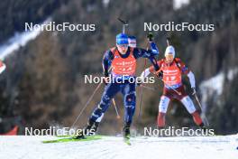21.01.2024, Antholz, Italy (ITA): Lukas Hofer (ITA) - IBU World Cup Biathlon, mass men, Antholz (ITA). www.nordicfocus.com. © Manzoni/NordicFocus. Every downloaded picture is fee-liable.