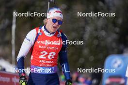 21.01.2024, Antholz, Italy (ITA): Otto Invenius (FIN) - IBU World Cup Biathlon, mass men, Antholz (ITA). www.nordicfocus.com. © Thibaut/NordicFocus. Every downloaded picture is fee-liable.