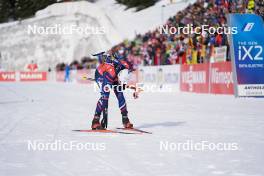 21.01.2024, Antholz, Italy (ITA): Fabien Claude (FRA) - IBU World Cup Biathlon, mass men, Antholz (ITA). www.nordicfocus.com. © Thibaut/NordicFocus. Every downloaded picture is fee-liable.