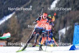 21.01.2024, Antholz, Italy (ITA): Philipp Nawrath (GER) - IBU World Cup Biathlon, mass men, Antholz (ITA). www.nordicfocus.com. © Manzoni/NordicFocus. Every downloaded picture is fee-liable.