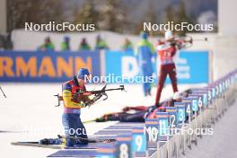 21.01.2024, Antholz, Italy (ITA): Sebastian Samuelsson (SWE) - IBU World Cup Biathlon, mass men, Antholz (ITA). www.nordicfocus.com. © Thibaut/NordicFocus. Every downloaded picture is fee-liable.