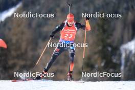 21.01.2024, Antholz, Italy (ITA): Roman Rees (GER) - IBU World Cup Biathlon, mass men, Antholz (ITA). www.nordicfocus.com. © Manzoni/NordicFocus. Every downloaded picture is fee-liable.
