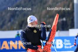 21.01.2024, Antholz, Italy (ITA): Fabien Claude (FRA) - IBU World Cup Biathlon, mass men, Antholz (ITA). www.nordicfocus.com. © Manzoni/NordicFocus. Every downloaded picture is fee-liable.