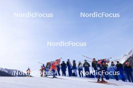 21.01.2024, Antholz, Italy (ITA): Sebastian Samuelsson (SWE), Sebastian Stalder (SUI), Emilien Jacquelin (FRA), (l-r) - IBU World Cup Biathlon, mass men, Antholz (ITA). www.nordicfocus.com. © Manzoni/NordicFocus. Every downloaded picture is fee-liable.