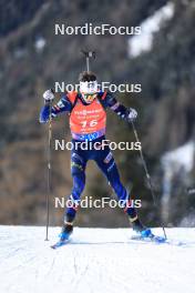 21.01.2024, Antholz, Italy (ITA): Eric Perrot (FRA) - IBU World Cup Biathlon, mass men, Antholz (ITA). www.nordicfocus.com. © Manzoni/NordicFocus. Every downloaded picture is fee-liable.