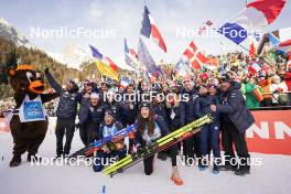 21.01.2024, Antholz, Italy (ITA): Julia Simon (FRA), Lou Jeanmonnot (FRA), (l-r) - IBU World Cup Biathlon, mass women, Antholz (ITA). www.nordicfocus.com. © Thibaut/NordicFocus. Every downloaded picture is fee-liable.