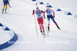 21.01.2024, Antholz, Italy (ITA): Natalia Sidorowicz (POL), Marketa Davidova (CZE), (l-r) - IBU World Cup Biathlon, mass women, Antholz (ITA). www.nordicfocus.com. © Thibaut/NordicFocus. Every downloaded picture is fee-liable.