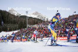 21.01.2024, Antholz, Italy (ITA): Juni Arnekleiv (NOR), Lena Haecki-Gross (SUI), (l-r) - IBU World Cup Biathlon, mass women, Antholz (ITA). www.nordicfocus.com. © Thibaut/NordicFocus. Every downloaded picture is fee-liable.