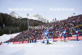 21.01.2024, Antholz, Italy (ITA): Iryna Petrenko (UKR), Ida Lien (NOR), (l-r) - IBU World Cup Biathlon, mass women, Antholz (ITA). www.nordicfocus.com. © Thibaut/NordicFocus. Every downloaded picture is fee-liable.
