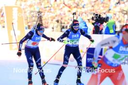 20.01.2024, Antholz, Italy (ITA): Dorothea Wierer (ITA), Lisa Vittozzi (ITA), (l-r) - IBU World Cup Biathlon, mixed relay, Antholz (ITA). www.nordicfocus.com. © Manzoni/NordicFocus. Every downloaded picture is fee-liable.