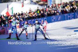 20.01.2024, Antholz, Italy (ITA): Marketa Davidova (CZE), Jeanne Richard (FRA), (l-r) - IBU World Cup Biathlon, mixed relay, Antholz (ITA). www.nordicfocus.com. © Thibaut/NordicFocus. Every downloaded picture is fee-liable.