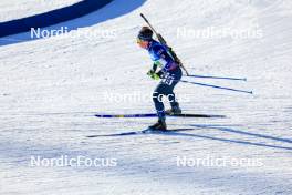20.01.2024, Antholz, Italy (ITA): Jackie Garso (USA) - IBU World Cup Biathlon, mixed relay, Antholz (ITA). www.nordicfocus.com. © Manzoni/NordicFocus. Every downloaded picture is fee-liable.