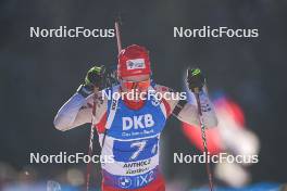 20.01.2024, Antholz, Italy (ITA): Sebastian Stalder (SUI) - IBU World Cup Biathlon, mixed relay, Antholz (ITA). www.nordicfocus.com. © Thibaut/NordicFocus. Every downloaded picture is fee-liable.