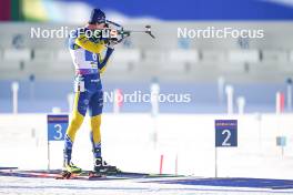 20.01.2024, Antholz, Italy (ITA): Martin Ponsiluoma (SWE) - IBU World Cup Biathlon, mixed relay, Antholz (ITA). www.nordicfocus.com. © Thibaut/NordicFocus. Every downloaded picture is fee-liable.