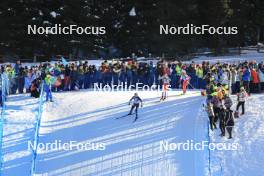 20.01.2024, Antholz, Italy (ITA): Juni Arnekleiv (NOR), Amy Baserga (SUI), Joanna Jakiela (POL), (l-r) - IBU World Cup Biathlon, mixed relay, Antholz (ITA). www.nordicfocus.com. © Manzoni/NordicFocus. Every downloaded picture is fee-liable.