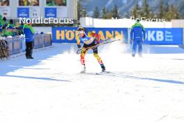 20.01.2024, Antholz, Italy (ITA): Thierry Langer (BEL) - IBU World Cup Biathlon, mixed relay, Antholz (ITA). www.nordicfocus.com. © Manzoni/NordicFocus. Every downloaded picture is fee-liable.