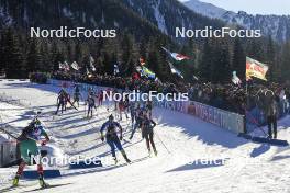 20.01.2024, Antholz, Italy (ITA): Event Feature: First group- IBU World Cup Biathlon, mixed relay, Antholz (ITA). www.nordicfocus.com. © Thibaut/NordicFocus. Every downloaded picture is fee-liable.