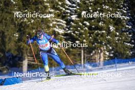 20.01.2024, Antholz, Italy (ITA): Galina Vishnevskaya-Sheporenko (KAZ) - IBU World Cup Biathlon, mixed relay, Antholz (ITA). www.nordicfocus.com. © Thibaut/NordicFocus. Every downloaded picture is fee-liable.