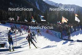 20.01.2024, Antholz, Italy (ITA): Event Feature: First group- IBU World Cup Biathlon, mixed relay, Antholz (ITA). www.nordicfocus.com. © Thibaut/NordicFocus. Every downloaded picture is fee-liable.