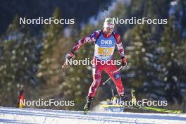 20.01.2024, Antholz, Italy (ITA): Felix Leitner (AUT) - IBU World Cup Biathlon, mixed relay, Antholz (ITA). www.nordicfocus.com. © Thibaut/NordicFocus. Every downloaded picture is fee-liable.