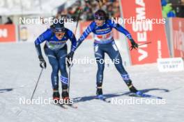 20.01.2024, Antholz, Italy (ITA): Campbell Wright (USA), Deedra Irwin (USA), (l-r) - IBU World Cup Biathlon, single mixed relay, Antholz (ITA). www.nordicfocus.com. © Manzoni/NordicFocus. Every downloaded picture is fee-liable.