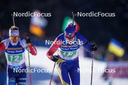 20.01.2024, Antholz, Italy (ITA): George Buta (ROU) - IBU World Cup Biathlon, single mixed relay, Antholz (ITA). www.nordicfocus.com. © Thibaut/NordicFocus. Every downloaded picture is fee-liable.