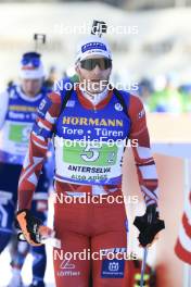 20.01.2024, Antholz, Italy (ITA): Simon Eder (AUT) - IBU World Cup Biathlon, single mixed relay, Antholz (ITA). www.nordicfocus.com. © Manzoni/NordicFocus. Every downloaded picture is fee-liable.