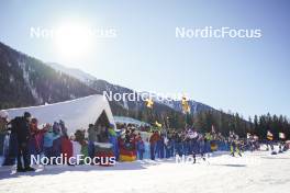 20.01.2024, Antholz, Italy (ITA): Julia Simon (FRA), Mona Brorsson (SWE), (l-r) - IBU World Cup Biathlon, single mixed relay, Antholz (ITA). www.nordicfocus.com. © Thibaut/NordicFocus. Every downloaded picture is fee-liable.