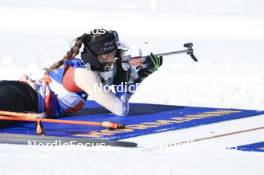 20.01.2024, Antholz, Italy (ITA): Aita Gasparin (SUI) - IBU World Cup Biathlon, single mixed relay, Antholz (ITA). www.nordicfocus.com. © Manzoni/NordicFocus. Every downloaded picture is fee-liable.