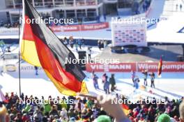 20.01.2024, Antholz, Italy (ITA): Event Feature: German flag- IBU World Cup Biathlon, single mixed relay, Antholz (ITA). www.nordicfocus.com. © Manzoni/NordicFocus. Every downloaded picture is fee-liable.