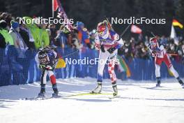 20.01.2024, Antholz, Italy (ITA): Aoi Sato (JPN), Anika Kozica (CRO), (l-r) - IBU World Cup Biathlon, single mixed relay, Antholz (ITA). www.nordicfocus.com. © Thibaut/NordicFocus. Every downloaded picture is fee-liable.