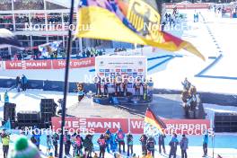 20.01.2024, Antholz, Italy (ITA): Vetle Sjaastad Christiansen (NOR), Ingrid Landmark Tandrevold (NOR), Justus Strelow (GER), Vanessa Voigt (GER), Simon Eder (AUT), Lisa Theresa Hauser (AUT), (l-r) - IBU World Cup Biathlon, single mixed relay, Antholz (ITA). www.nordicfocus.com. © Thibaut/NordicFocus. Every downloaded picture is fee-liable.