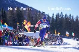 20.01.2024, Antholz, Italy (ITA): George Buta (ROU) - IBU World Cup Biathlon, single mixed relay, Antholz (ITA). www.nordicfocus.com. © Thibaut/NordicFocus. Every downloaded picture is fee-liable.