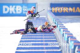 20.01.2024, Antholz, Italy (ITA): Logan Pletz (CAN) - IBU World Cup Biathlon, single mixed relay, Antholz (ITA). www.nordicfocus.com. © Thibaut/NordicFocus. Every downloaded picture is fee-liable.