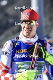 20.01.2024, Antholz, Italy (ITA): Kresimir Crnkovic (CRO) - IBU World Cup Biathlon, single mixed relay, Antholz (ITA). www.nordicfocus.com. © Manzoni/NordicFocus. Every downloaded picture is fee-liable.