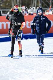 20.01.2024, Antholz, Italy (ITA): Vanessa Voigt (GER), Ingrid Landmark Tandrevold (NOR), (l-r) - IBU World Cup Biathlon, single mixed relay, Antholz (ITA). www.nordicfocus.com. © Manzoni/NordicFocus. Every downloaded picture is fee-liable.