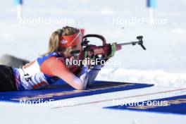 20.01.2024, Antholz, Italy (ITA): Emma Lunder (CAN) - IBU World Cup Biathlon, single mixed relay, Antholz (ITA). www.nordicfocus.com. © Manzoni/NordicFocus. Every downloaded picture is fee-liable.