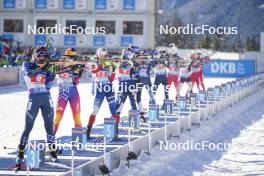 20.01.2024, Antholz, Italy (ITA): Deedra Irwin (USA), Alina Stremous (MDA), (l-r) - IBU World Cup Biathlon, single mixed relay, Antholz (ITA). www.nordicfocus.com. © Thibaut/NordicFocus. Every downloaded picture is fee-liable.