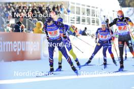 20.01.2024, Antholz, Italy (ITA): Julia Simon (FRA), Vanessa Voigt (GER), (l-r) - IBU World Cup Biathlon, single mixed relay, Antholz (ITA). www.nordicfocus.com. © Manzoni/NordicFocus. Every downloaded picture is fee-liable.