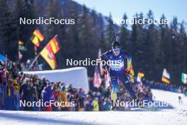 20.01.2024, Antholz, Italy (ITA): Nikita Akimov (KAZ) - IBU World Cup Biathlon, single mixed relay, Antholz (ITA). www.nordicfocus.com. © Thibaut/NordicFocus. Every downloaded picture is fee-liable.