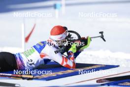 20.01.2024, Antholz, Italy (ITA): Kresimir Crnkovic (CRO) - IBU World Cup Biathlon, single mixed relay, Antholz (ITA). www.nordicfocus.com. © Manzoni/NordicFocus. Every downloaded picture is fee-liable.