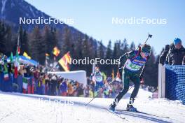 20.01.2024, Antholz, Italy (ITA): Maksim Fomin (LTU) - IBU World Cup Biathlon, single mixed relay, Antholz (ITA). www.nordicfocus.com. © Thibaut/NordicFocus. Every downloaded picture is fee-liable.