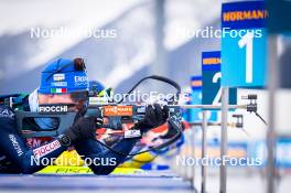 17.01.2024, Antholz, Italy (ITA): Lukas Hofer (ITA) - IBU World Cup Biathlon, training, Antholz (ITA). www.nordicfocus.com. © Thibaut/NordicFocus. Every downloaded picture is fee-liable.