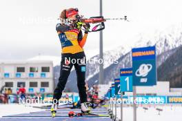 17.01.2024, Antholz, Italy (ITA): Janina Hettich-Walz (GER) - IBU World Cup Biathlon, training, Antholz (ITA). www.nordicfocus.com. © Thibaut/NordicFocus. Every downloaded picture is fee-liable.