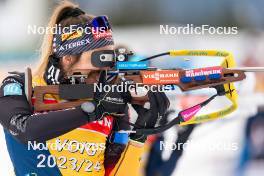 17.01.2024, Antholz, Italy (ITA): Vanessa Voigt (GER) - IBU World Cup Biathlon, training, Antholz (ITA). www.nordicfocus.com. © Thibaut/NordicFocus. Every downloaded picture is fee-liable.