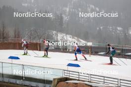 01.03.2024, Oslo, Norway (NOR): Andrejs Rastorgujevs (LAT), Philipp Nawrath (GER), Jonas Marecek (CZE), Vytautas Strolia (LTU), (l-r) - IBU World Cup Biathlon, individual men, Oslo (NOR). www.nordicfocus.com. © Manzoni/NordicFocus. Every downloaded picture is fee-liable.